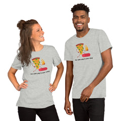 Funny Karate Pizza Unisex t-shirt gift for someone who loves martial arts pizza