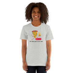 Funny Karate Pizza Unisex t-shirt gift for someone who loves martial arts pizza