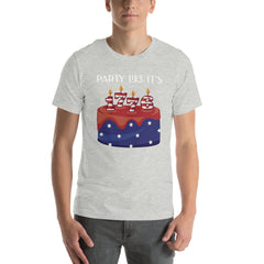 USA Flag Party like Its 1776 Short Sleeve Crew Neck Unisex t-shirt Independance Day 4th of July