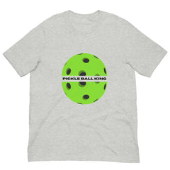 Pickleball King Short Sleeve Crew Neck Unisex t-shirt gift for pickleball player