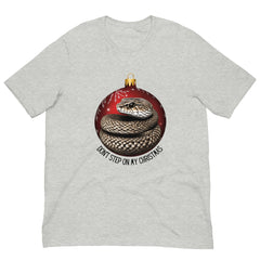 Don't Step on Christmas Snake Christmas Tee Unisex t-shirt in reg and plus