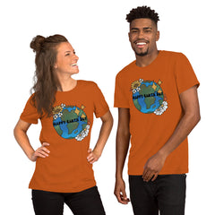 Happy Earth Day Unisex T-shirt Earth Flowers