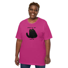 Hypno-Cat Black Cat Feed Me Funny Cat Unisex t-shirt