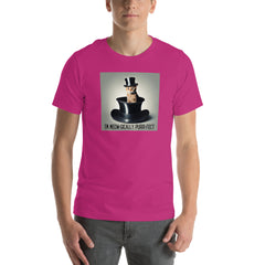 Meow-gic Funny Magic Cat in a Hat Unisex t-shirt