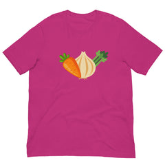 Mirepoix Carrots Onions Celery Unisex t-shirt Gift for Someone who loves to cook