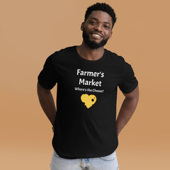 Farmer's Market Where's the Cheese Heart Fun Jersey T-shirt