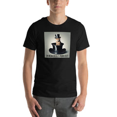 Meow-gic Funny Magic Cat in a Hat Unisex t-shirt