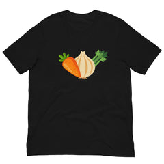 Mirepoix Carrots Onions Celery Unisex t-shirt Gift for Someone who loves to cook