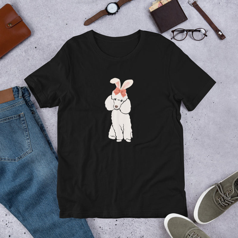 Standard Poodle Easter Bunny Unisex t-shirt gift for Easter Poodle Dog Lover