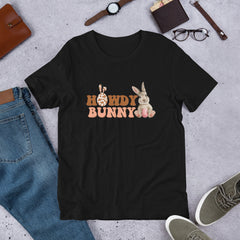 Howdy Bunny Cowboy Easter Bunny Unisex t-shirt gift for Easter