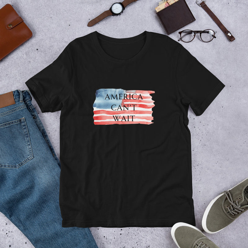 American Pride America Can't Wait Unisex t-shirt USA American Flag Color