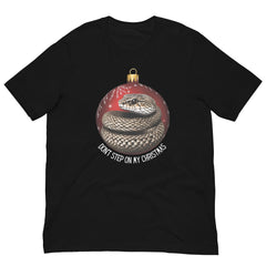 Don't Step on Christmas Snake Christmas Tee Unisex t-shirt in reg and plus