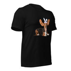 Funny Basset Hound Happy Easter Bunny Unisex t-shirt gift for Basset Hound Owner Lover