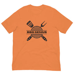 BBQ Genius Crew Neck Short Sleeve Unisex t-shirt gift for BBQ lover