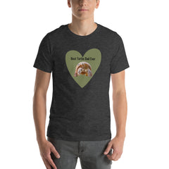 Funny T-shirt Best Tortie Dad Heart Tortoise Unisex t-shirt gift for someone who loves tortoises turtles Valentine's Day Father's Day