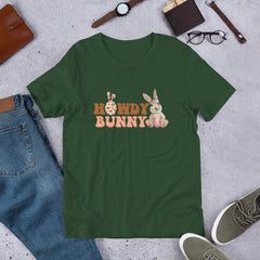 Howdy Bunny Cowboy Easter Bunny Unisex t-shirt gift for Easter