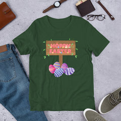 Hoppy Easter Happy Easter Bunny Unisex T-shirt gift for Easter