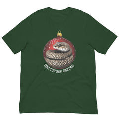 Don't Step on Christmas Snake Christmas Tee Unisex t-shirt in reg and plus