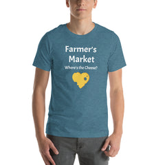 Farmer's Market Where's the Cheese Heart Fun Jersey T-shirt