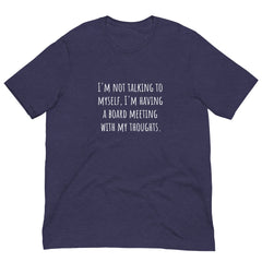 I'm Not Talking to Myself Unisex Short Sleeve Crew Neck t-shirt for someone who talks to themselves