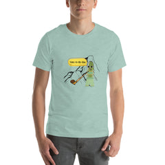 Funny Pickle Shirt Yodeling Pickle Unisex t-shirt Yodel-Ay-Hee-Hoo Yodel Pickle on a Mountain