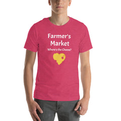 Farmer's Market Where's the Cheese Heart Fun Jersey T-shirt