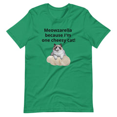 Meowzarella Cheese Funny Cat Mozzerella Unisex t-shirt