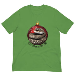 Don't Step on Christmas Snake Christmas Tee Unisex t-shirt in reg and plus