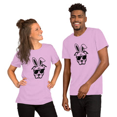 Pitbull in Sunglasses Easter Happy Easter Bunny Unisex t-shirt gift for Easter Pitbull Dog Lover