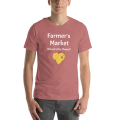 Farmer's Market Where's the Cheese Heart Fun Jersey T-shirt