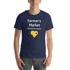 Farmer's Market Where's the Cheese Heart Fun Jersey T-shirt