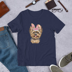 Yorkie Easter Bunny Unisex t-shirt gift for Yorkshire Terrier