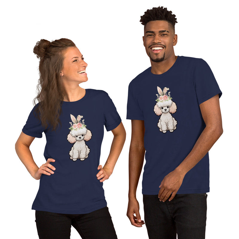 Toy Poodle Happy Easter Bunny Unisex t-shirt gift for Easter Poodle Dog Lover