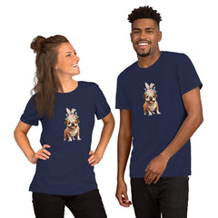 English Bulldog Happy Easter Bunny Unisex t-shirt gift for English Bulldog Dog Owner Lover