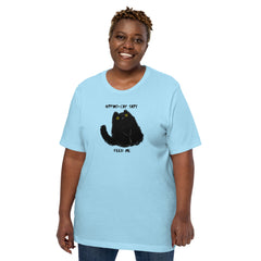 Hypno-Cat Black Cat Feed Me Funny Cat Unisex t-shirt