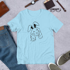 Spaniel Happy Easter Bunny Unisex t-shirt gift for Easter Spaniel Dog Lover