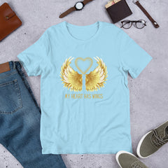 My Heart has Wings Unisex t-shirt Personal Loss Death of Loved One