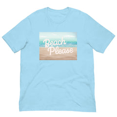 Beach Please Short Sleeve Crew Neck Unisex t-shirt gift for Beach Lovers