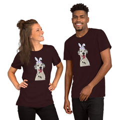 Dalmation Happy Easter Bunny Unisex T-shirt gift for Dalmation dog lover owner