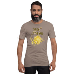 Funny T-shirt Throw it at the Wall Spaghetti Cooks Chef Unisex t-shirt Gifts for people who like to cook