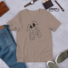 Spaniel Happy Easter Bunny Unisex t-shirt gift for Easter Spaniel Dog Lover