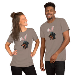 Dachshund Happy Easter Bunny Unisex t-shirt gift for dachshund weiner dog lover