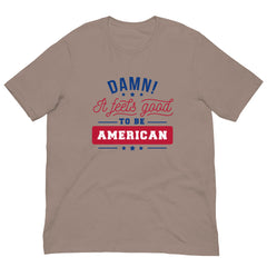 Patriotic American Pride It Feels Good to be American Short Sleeve Crew Neck Unisex t-shirt