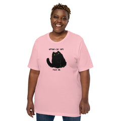 Hypno-Cat Black Cat Feed Me Funny Cat Unisex t-shirt