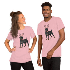 Rottweiler Happy Easter Bunny Unisex t-shirt gift for Easter Rottie Dog Lover