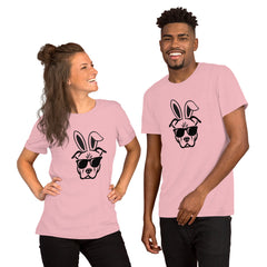 Pitbull in Sunglasses Easter Happy Easter Bunny Unisex t-shirt gift for Easter Pitbull Dog Lover