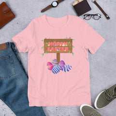 Hoppy Easter Happy Easter Bunny Unisex T-shirt gift for Easter