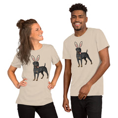 Rottweiler Happy Easter Bunny Unisex t-shirt gift for Easter Rottie Dog Lover