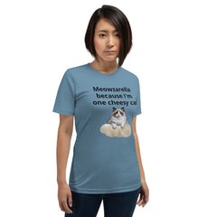 Meowzarella Cheese Funny Cat Mozzerella Unisex t-shirt