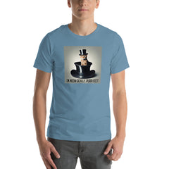 Meow-gic Funny Magic Cat in a Hat Unisex t-shirt